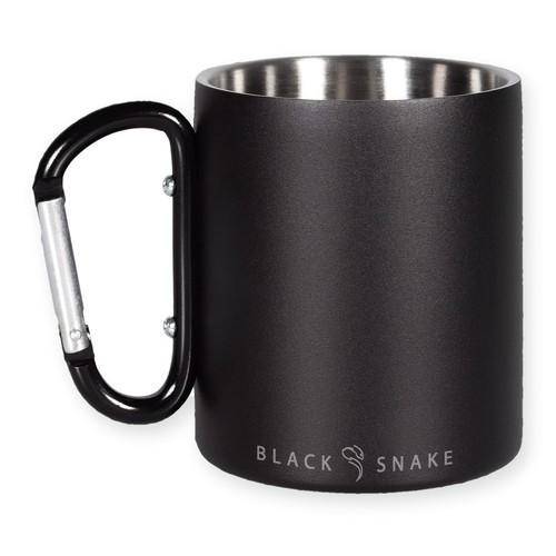 Black snake camping tasse - black,