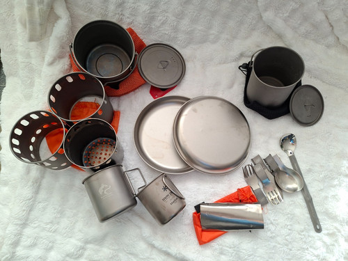 Titan campinggeschir set - titan,