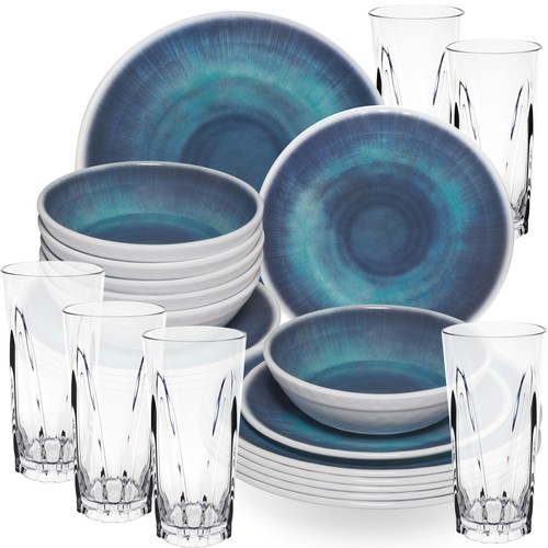 Melamin geschirr set - melamin, 6