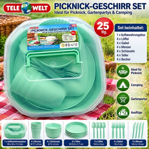 Telewelt picknick geschirr set - geschirr,