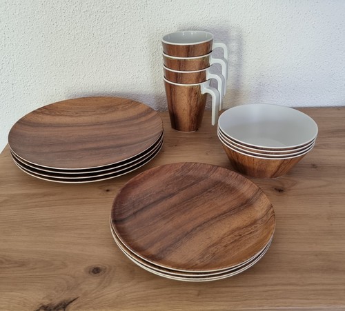 Geschirr set melamin nature - geschirr,